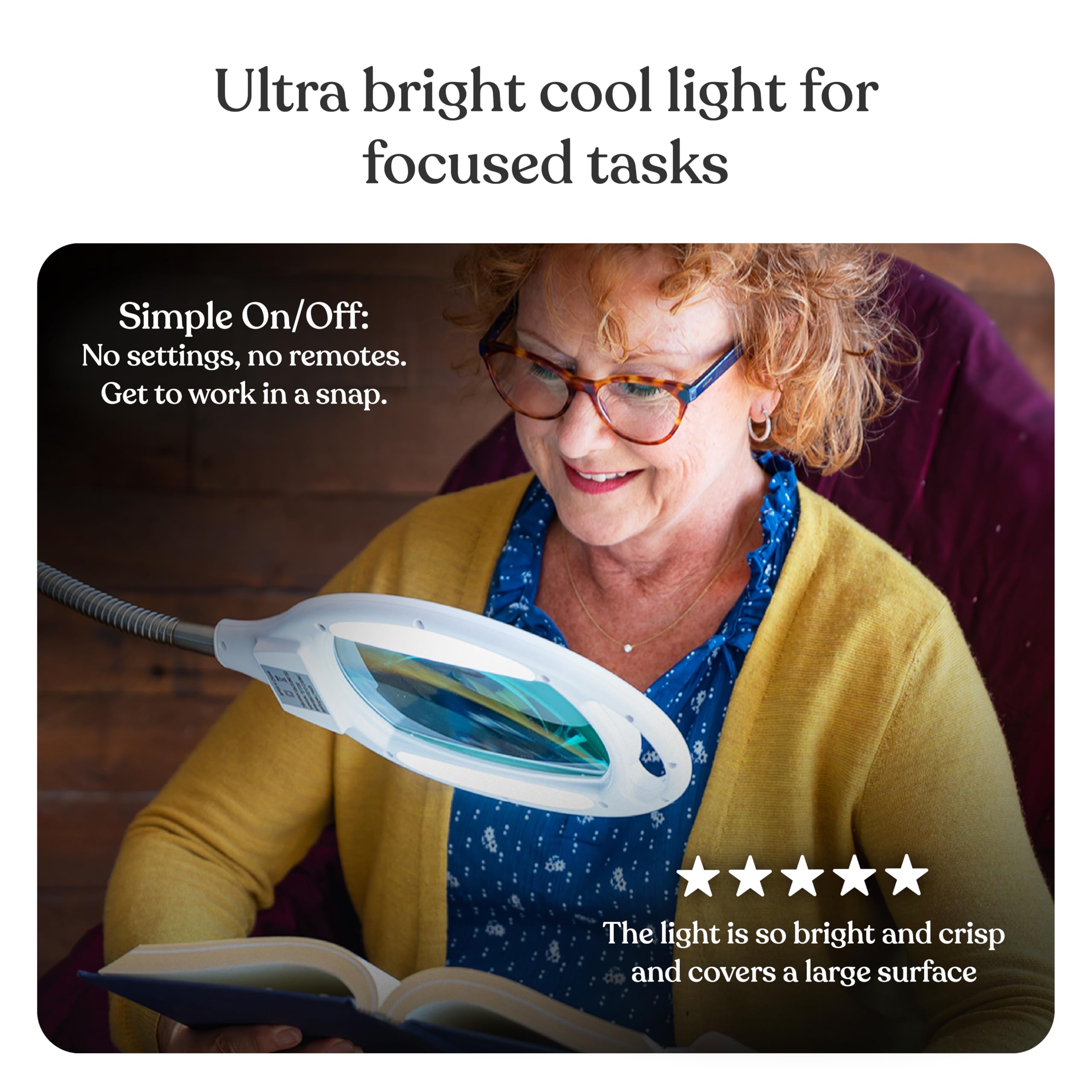 Brightech LightView Pro hands free design for precise tasks.