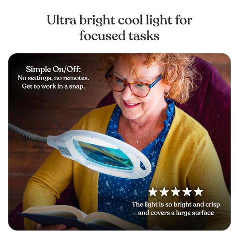 Brightech LightView Pro hands free design for precise tasks.