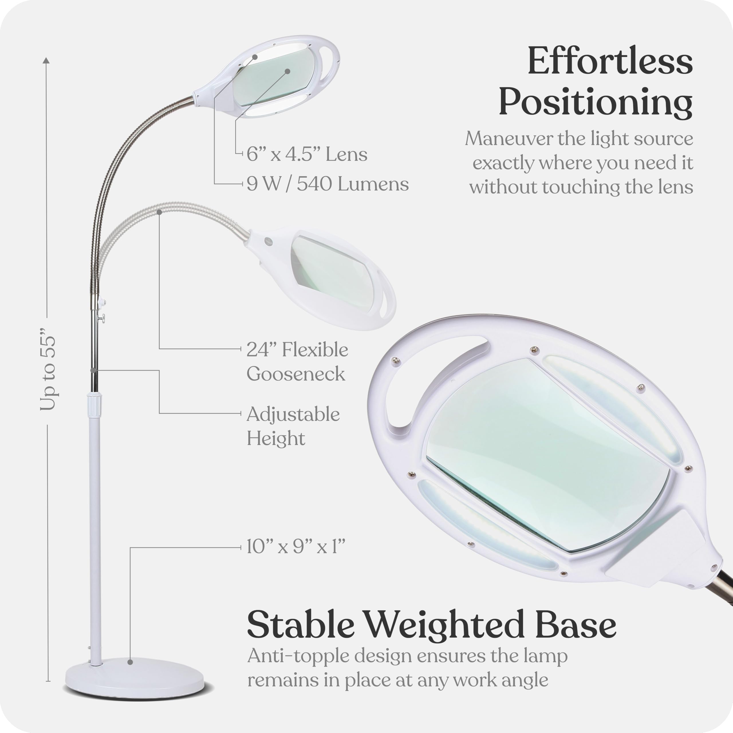 Brightech LightView Pro LED daylight illumination for bright work.