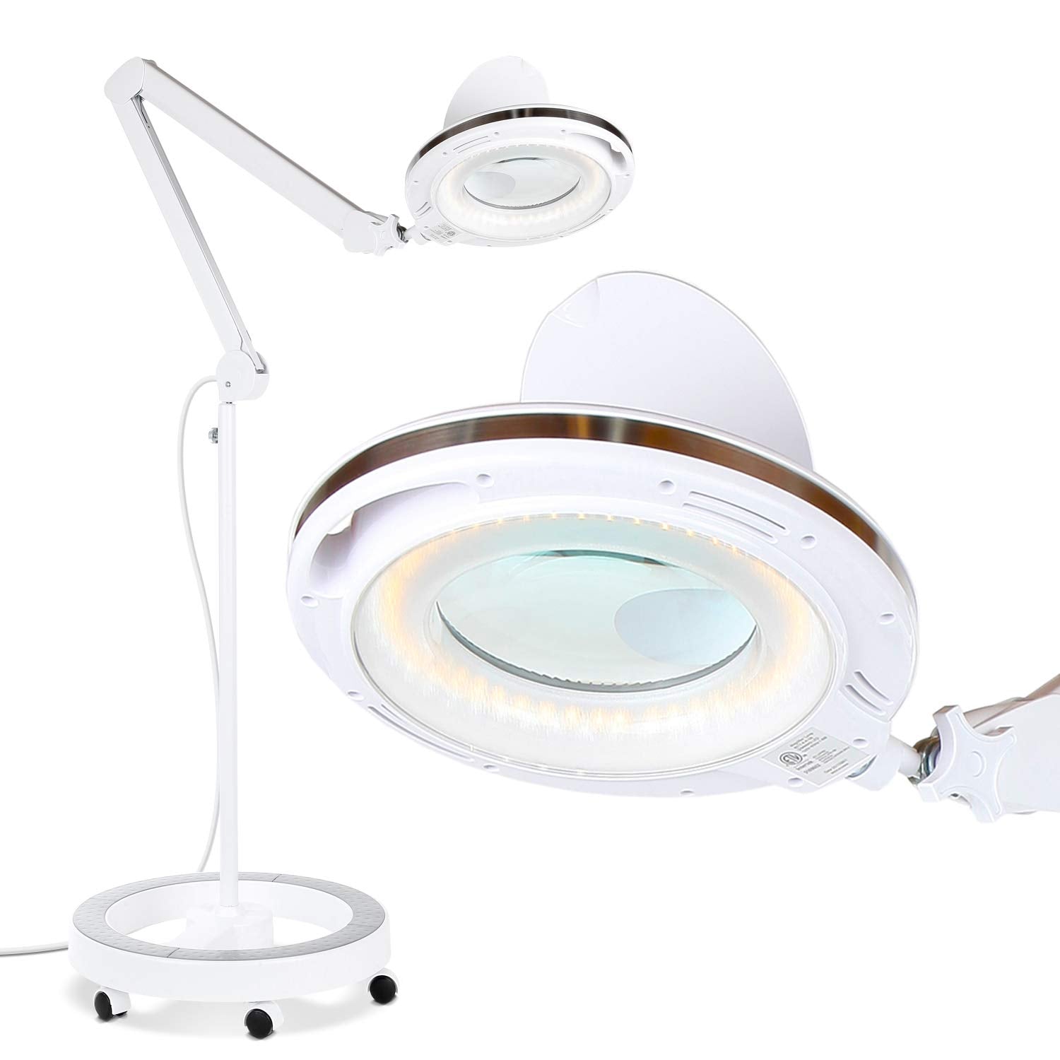 Brightech LightView Pro magnifying lens close-up for precise reading and detail work.