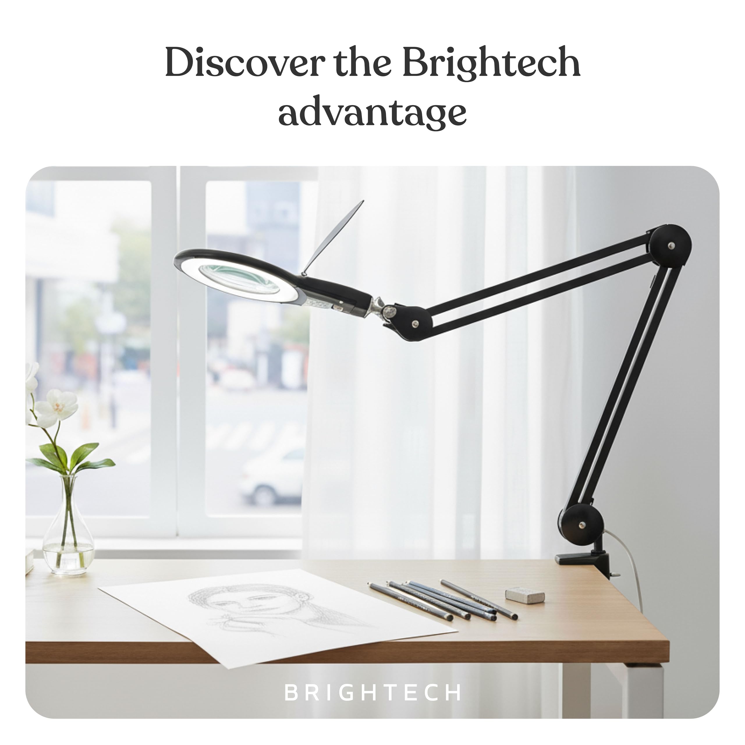 Brightech LightView PRO nail desk lamp for salons.