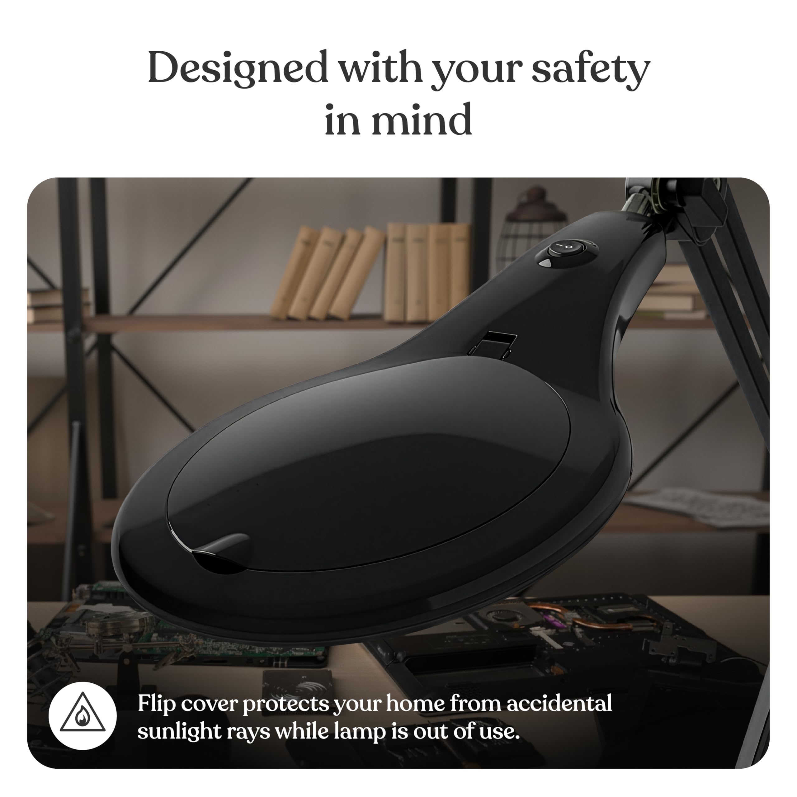 Brightech LightView PRO reading light with even illumination.