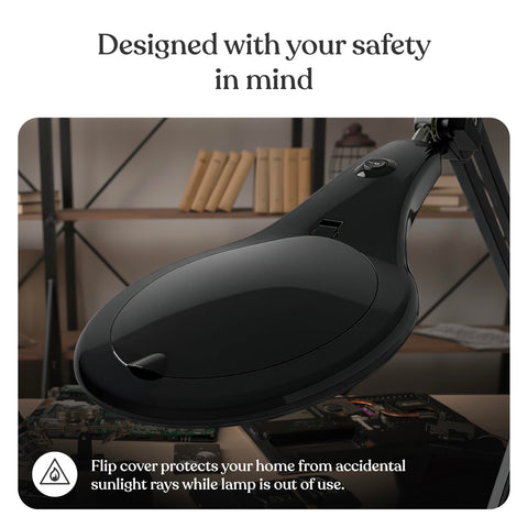 Brightech LightView PRO reading light with even illumination.
