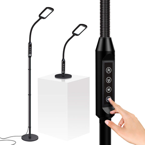 Brightech Litespan 2in1 LED lamp provides versatile floor and desk lighting for reading and crafts.