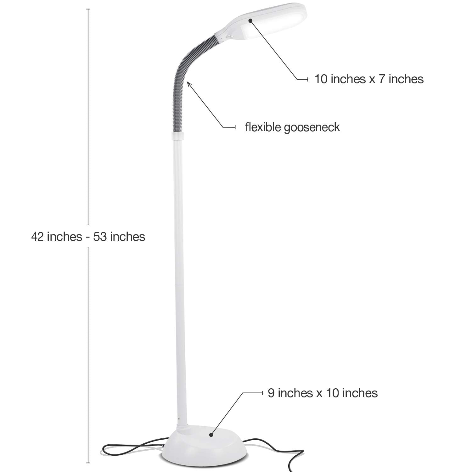 Brightech Litespan adjustable gooseneck tilt enabling precise light direction for tasks.