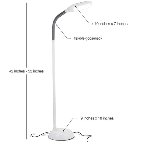 Brightech Litespan adjustable gooseneck tilt enabling precise light direction for tasks.