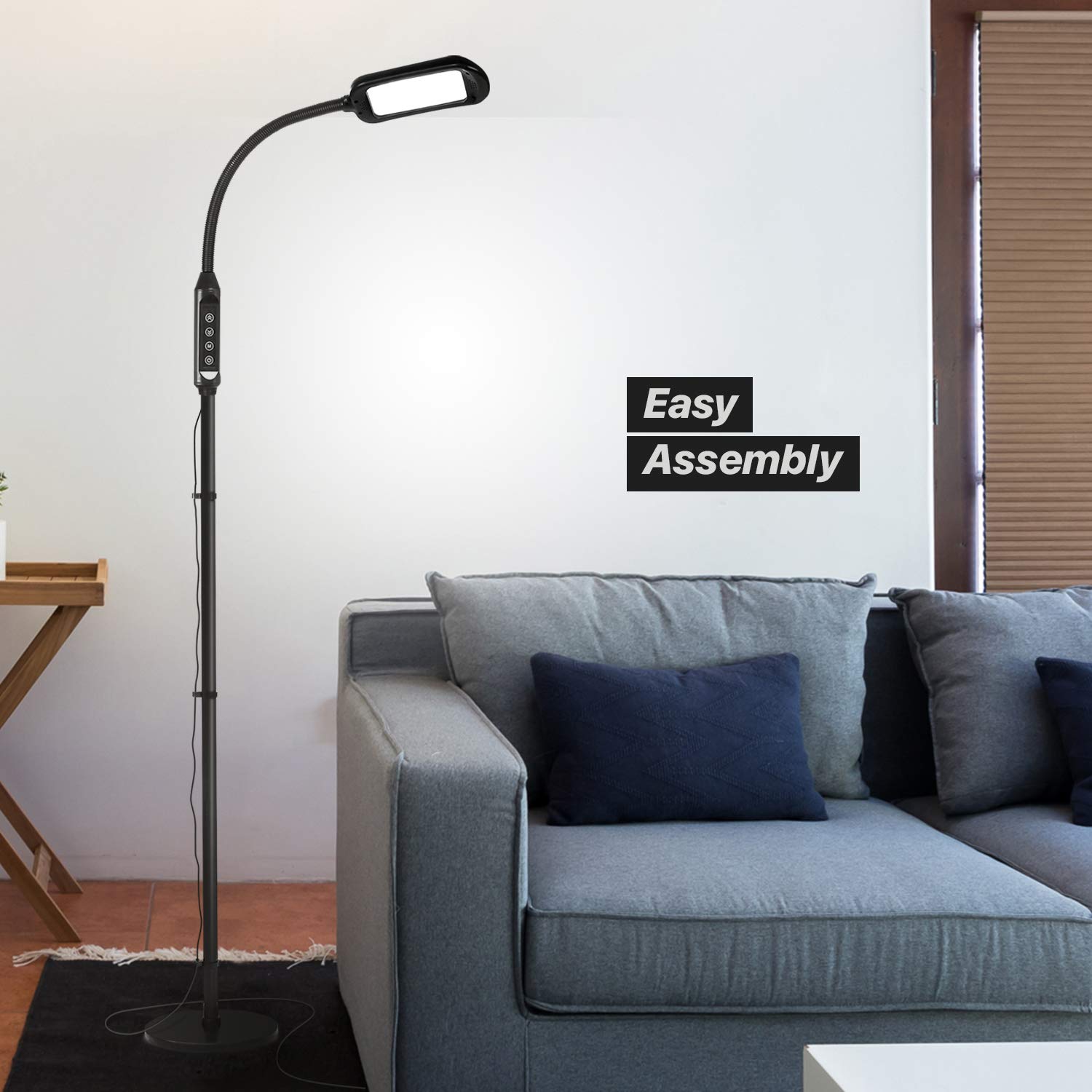 Brightech Litespan dimmable controls allow setting brightness and reducing glare.