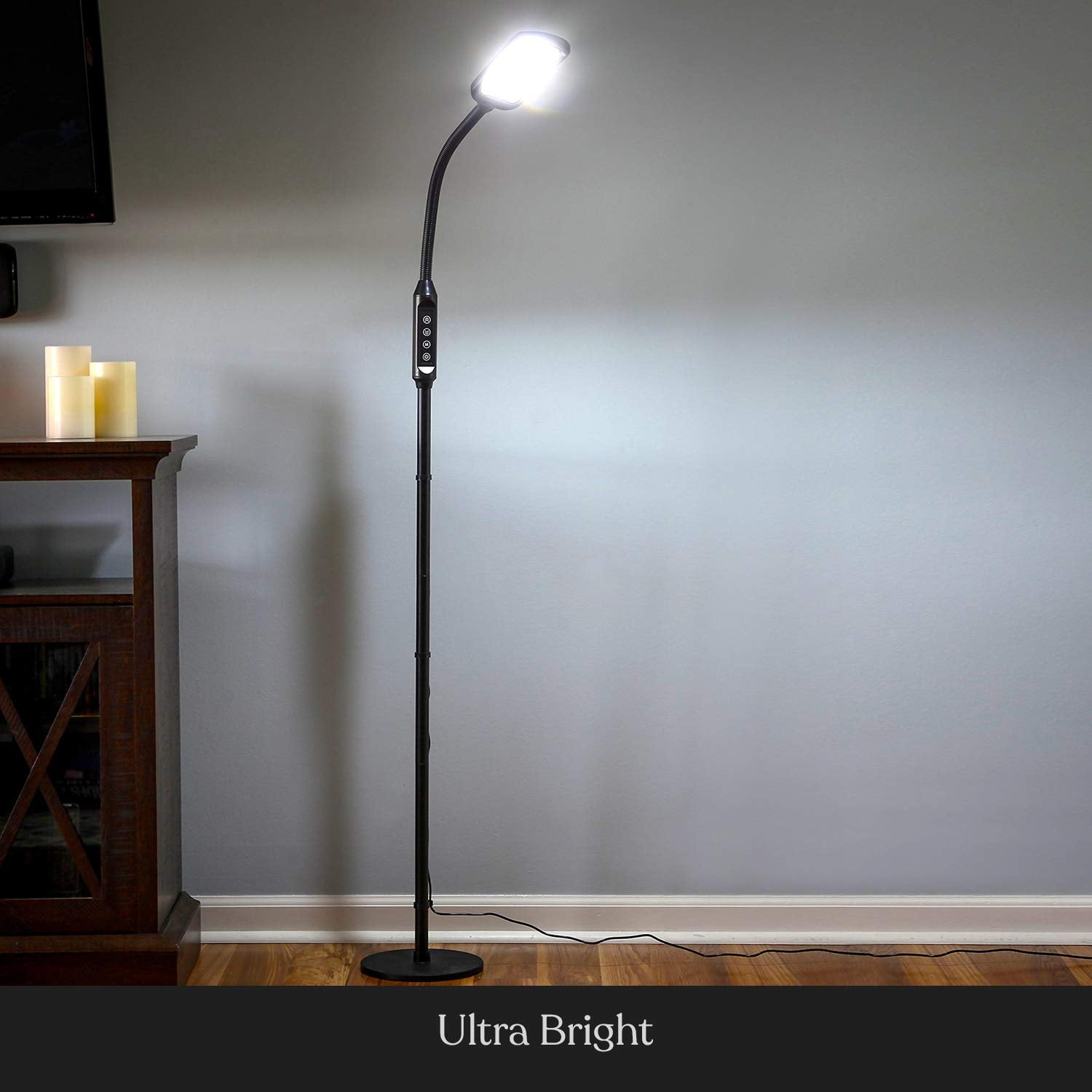 Brightech Litespan gooseneck supports precise light direction for lashes or crafts.