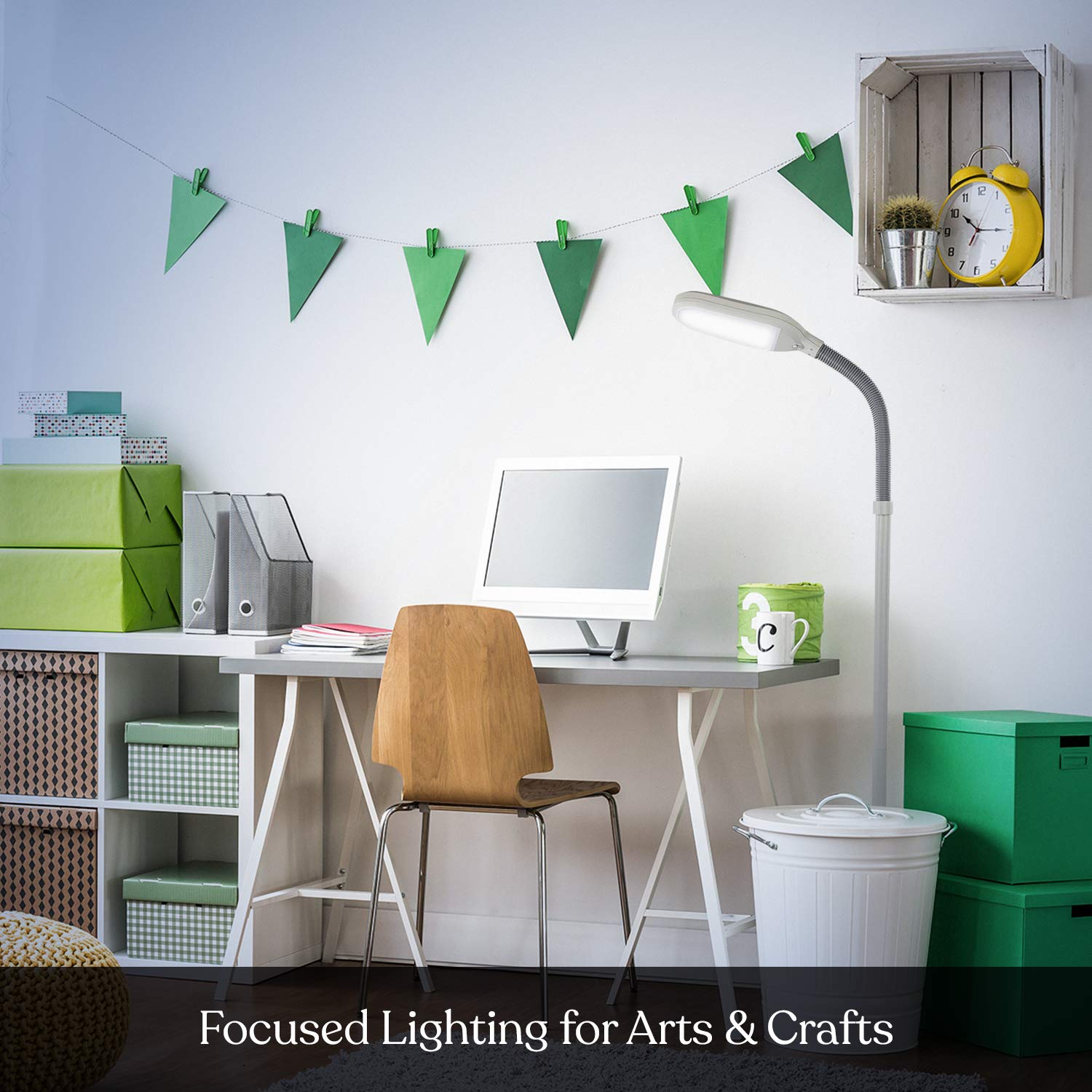 Brightech Litespan sturdy weighted base supports safety during use.