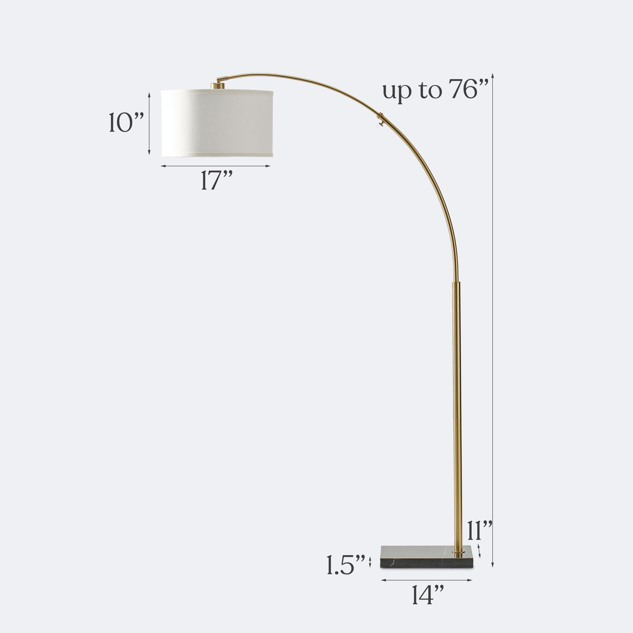 Brightech Logan Arc lamp adds contemporary style to bedroom décor