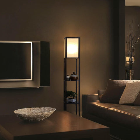 63-inch tall design fits narrow corners and small rooms