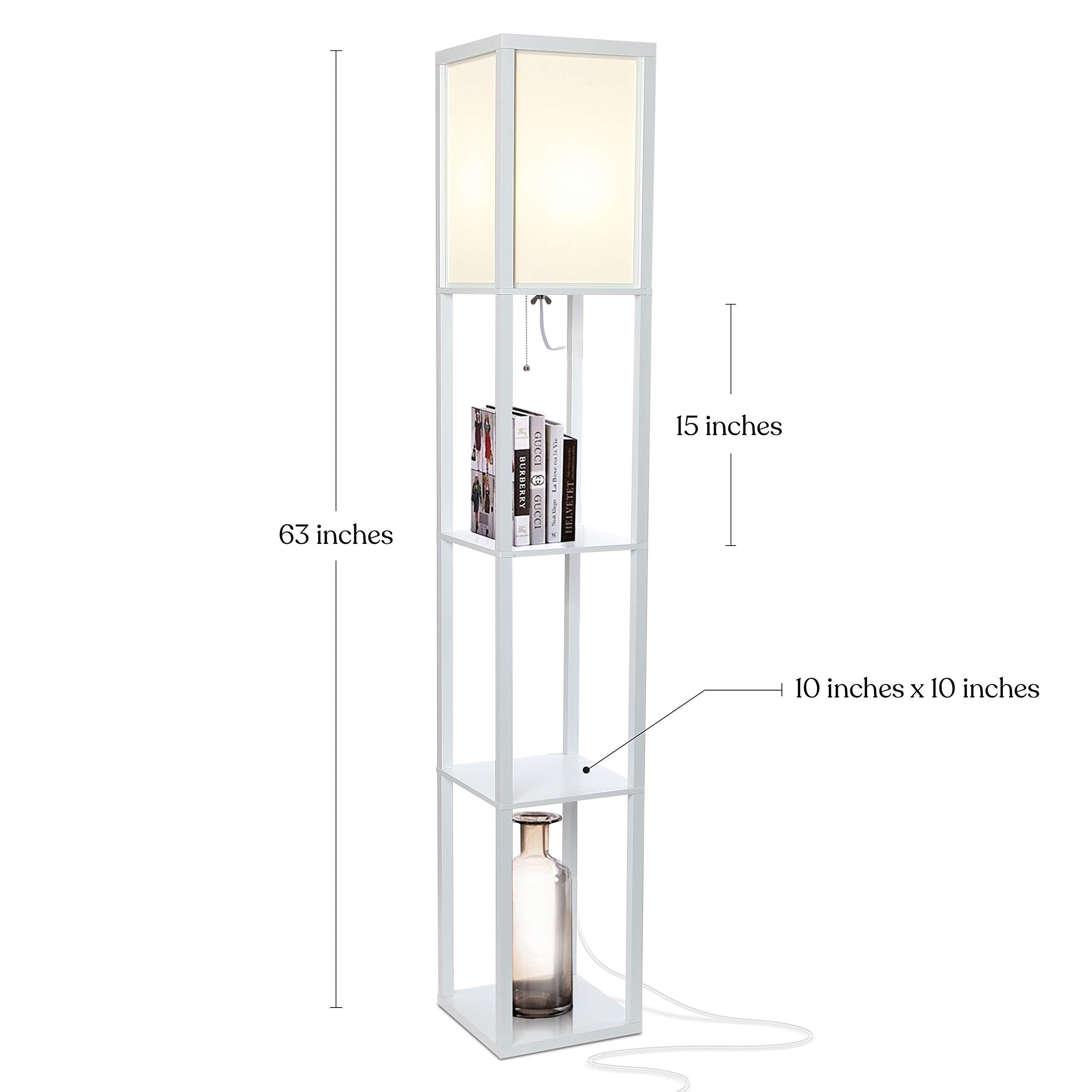 Diffused shade panels create comfortable illumination for reading and relaxing.