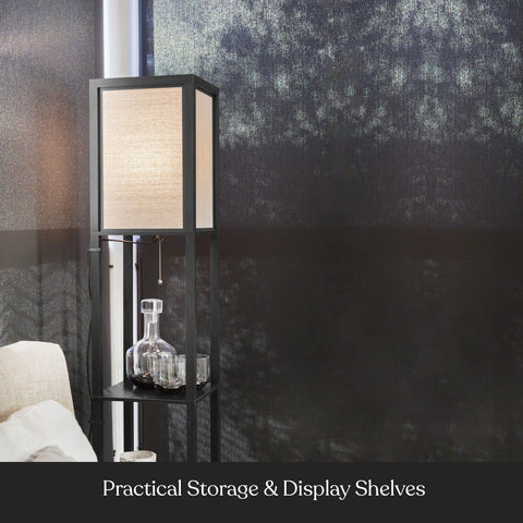 Sturdy frame supports daily display, books, and decor items