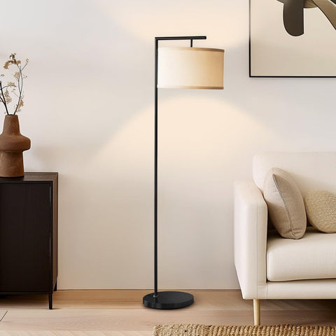 Brightech Montage tall arc lamp in a modern living room