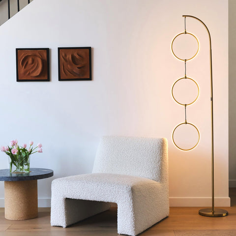 Brightech Nova ambient light softens spaces for evenings.