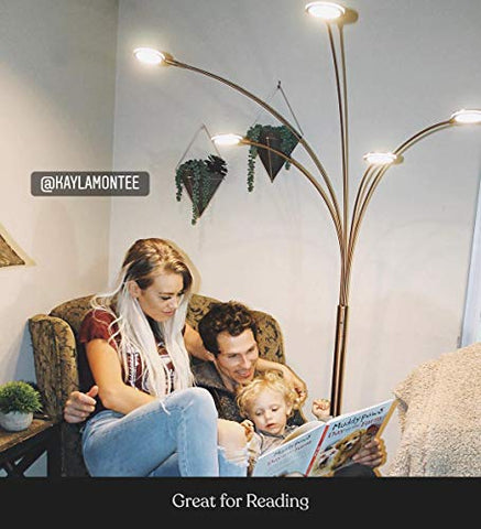 Brightech Orion Arc Lamp easy assembly and plug-in setup
