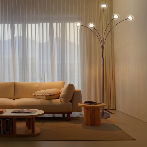 Brightech Orion Arc Lamp with five adjustable heads provides versatile lighting