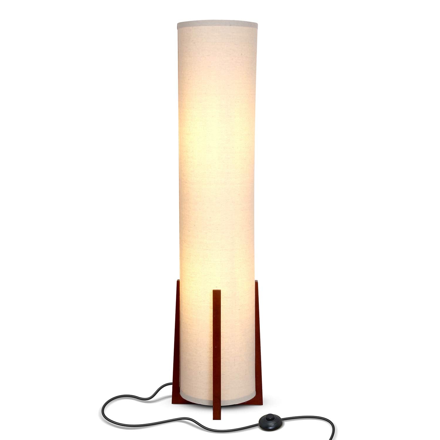 Brightech Parker base with slim wooden pedestal for stable placement