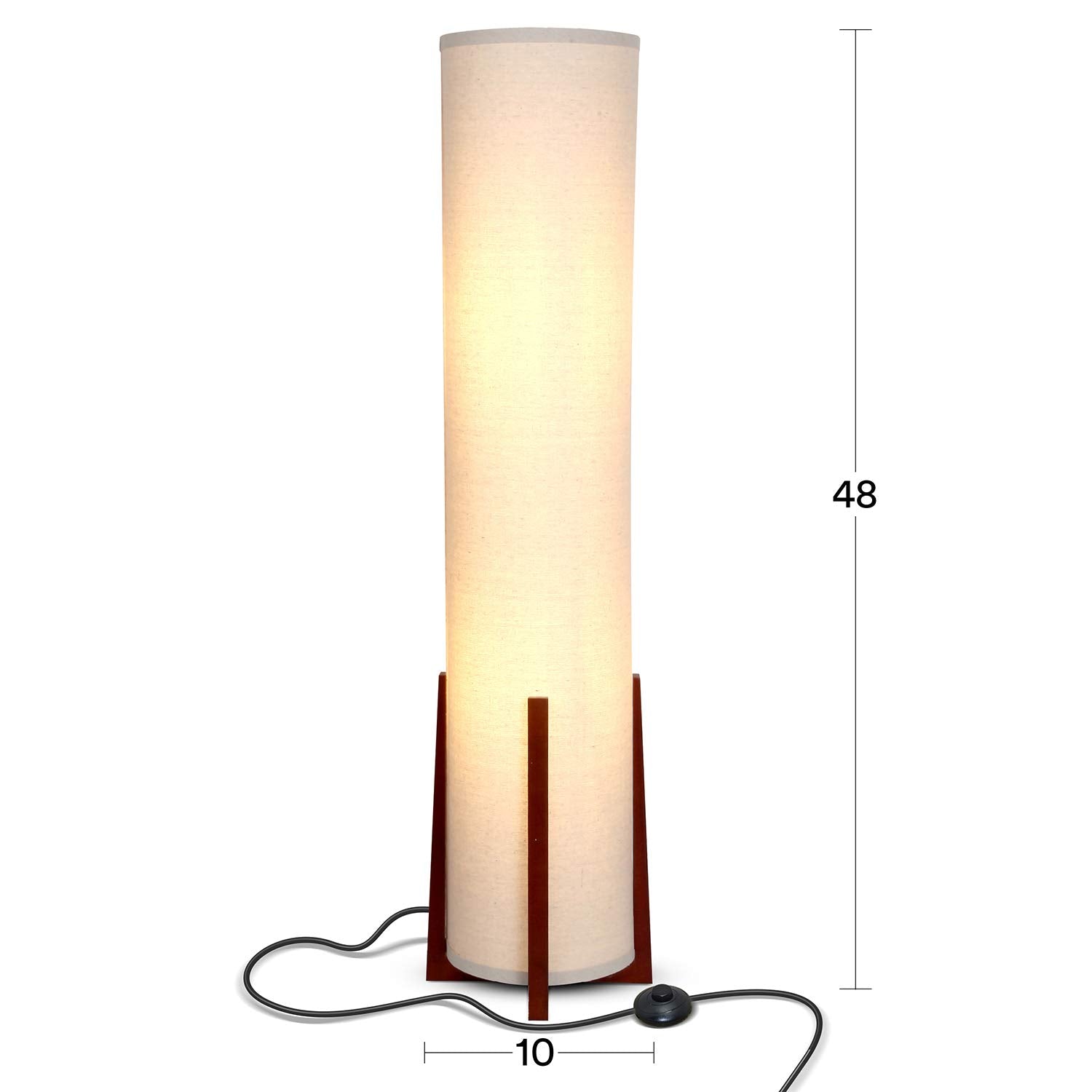 Brightech Parker shade emits a warm welcoming glow for living rooms
