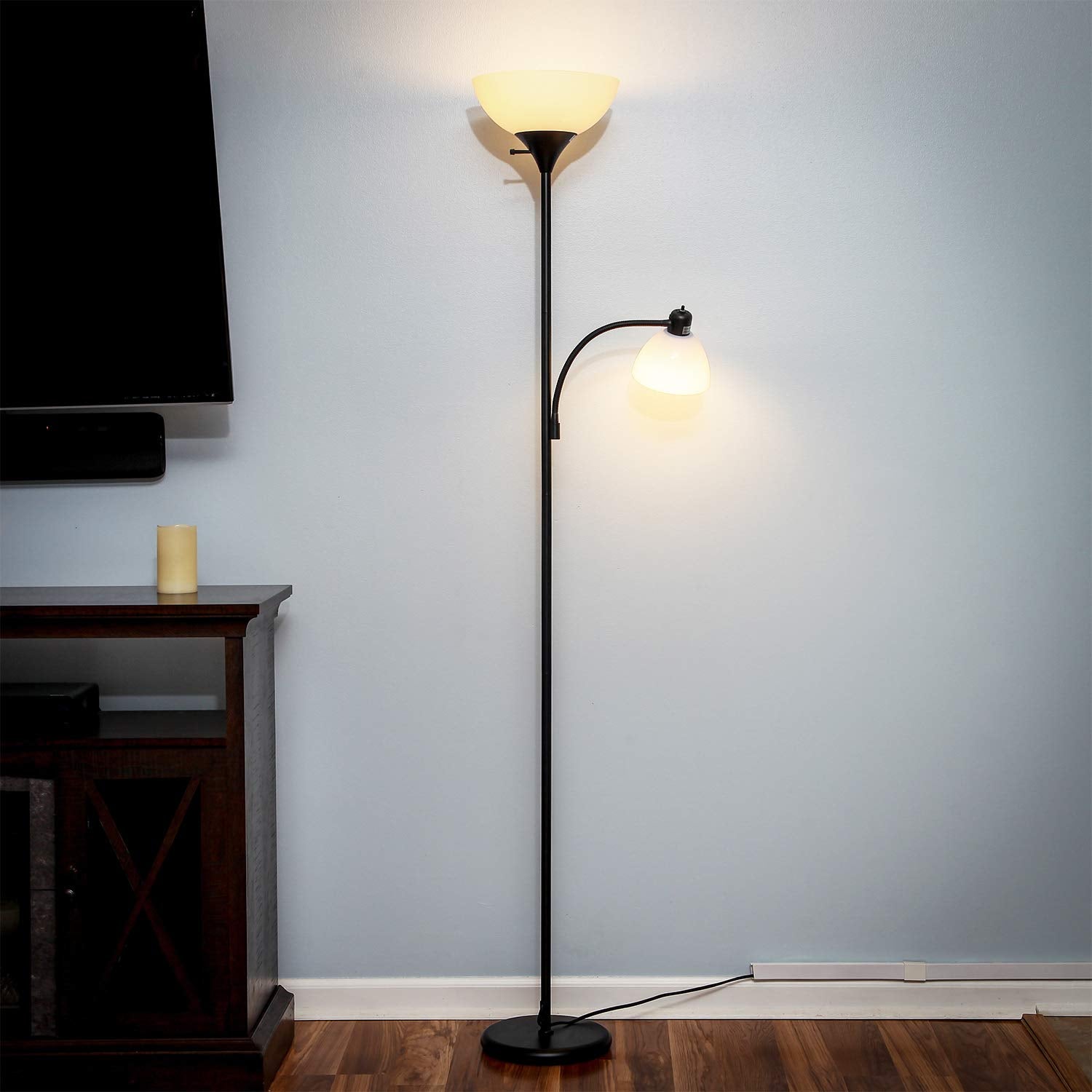 Brightech Sky Dome Plus weighted base ensures stability in busy rooms