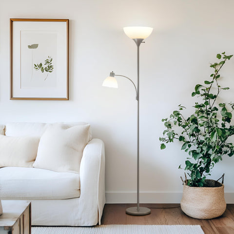 Brightech Sky Dome Plus dome shade diffuses light for comfortable ambient illumination.