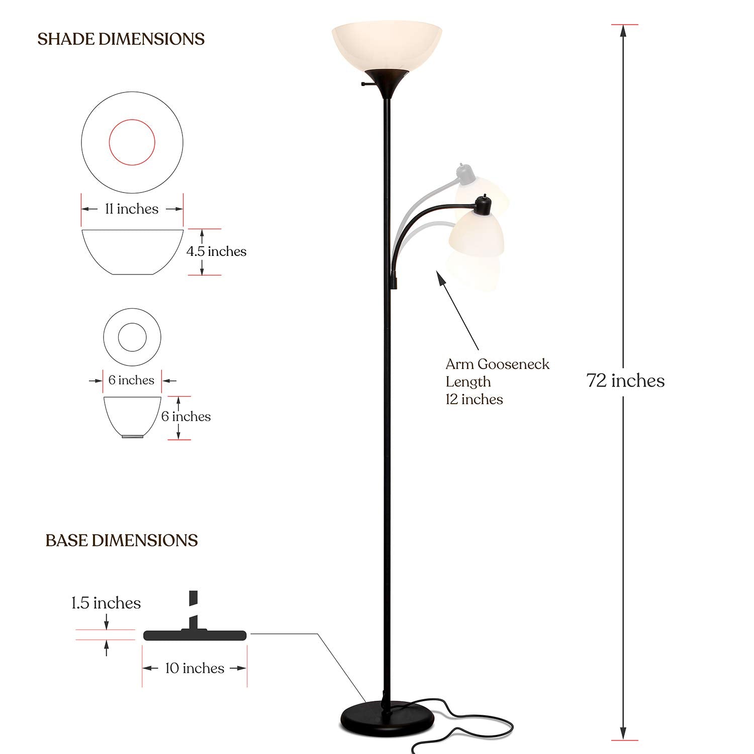 Brightech Sky Dome Plus dome shade diffuses light to reduce glare