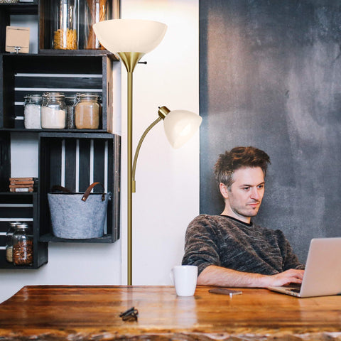 Brightech Sky Dome Plus office setup suitable for focus tasks.