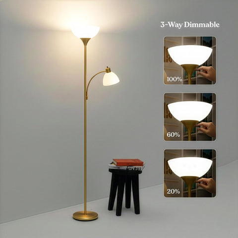 Brightech Sky Dome Plus weighted base ensuring stability in busy rooms.
