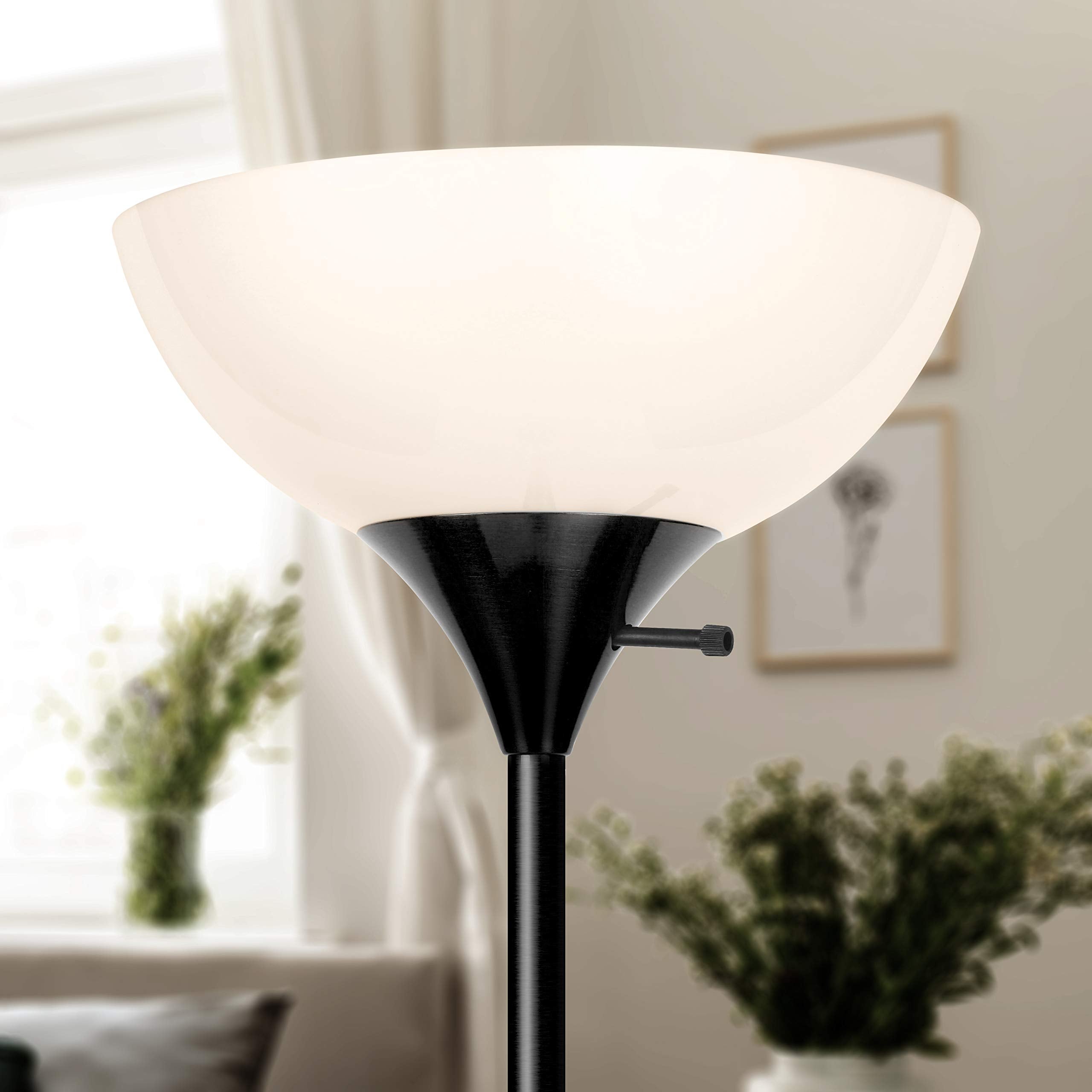 Brightech Sky Dome weighted base provides stable support in lively rooms