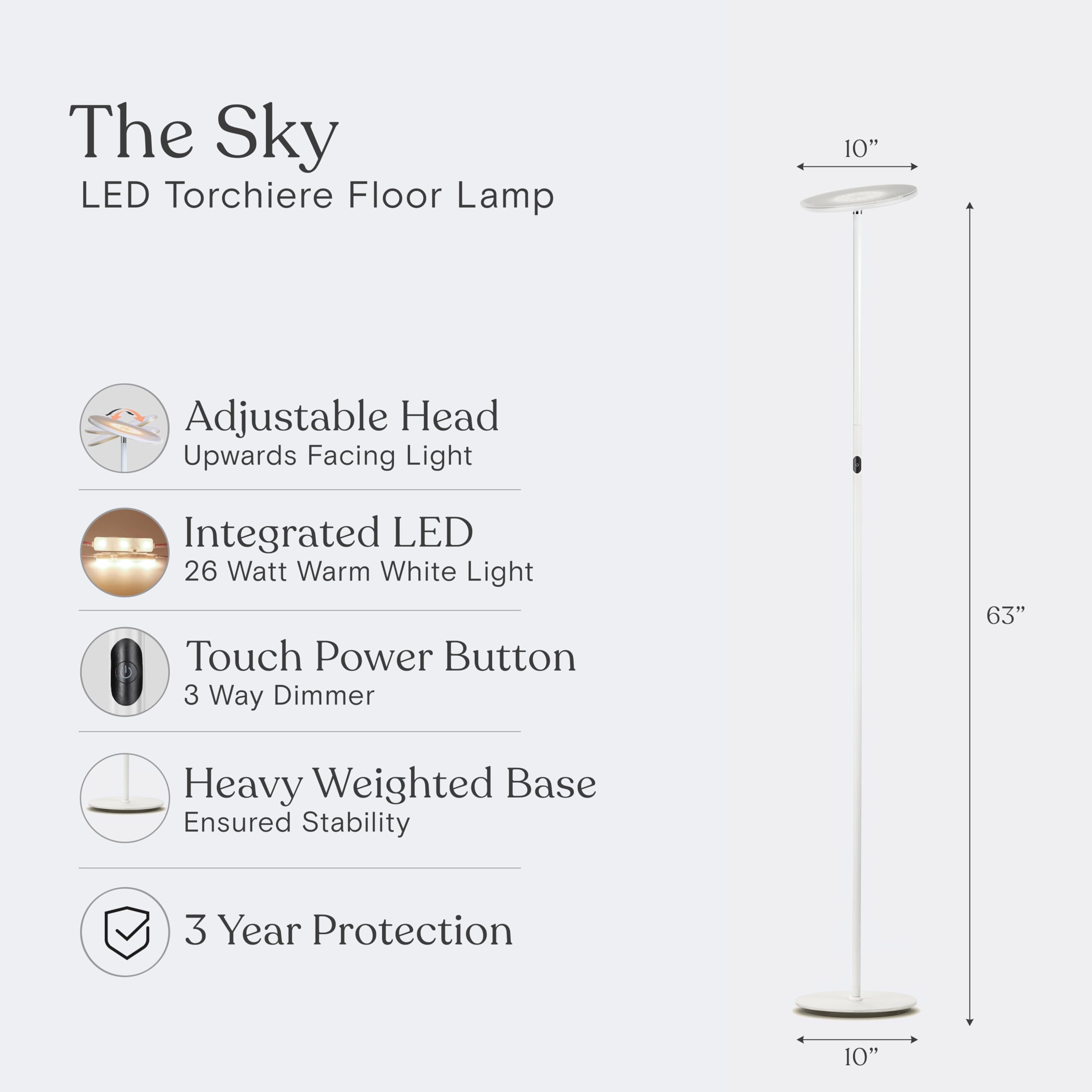Brightech Sky cord length visible for flexible furniture placement