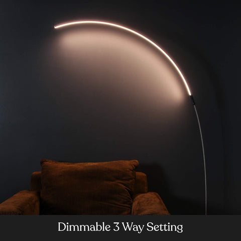 Brightech Sparq Arc emits a warm 3000K glow for tasks.
