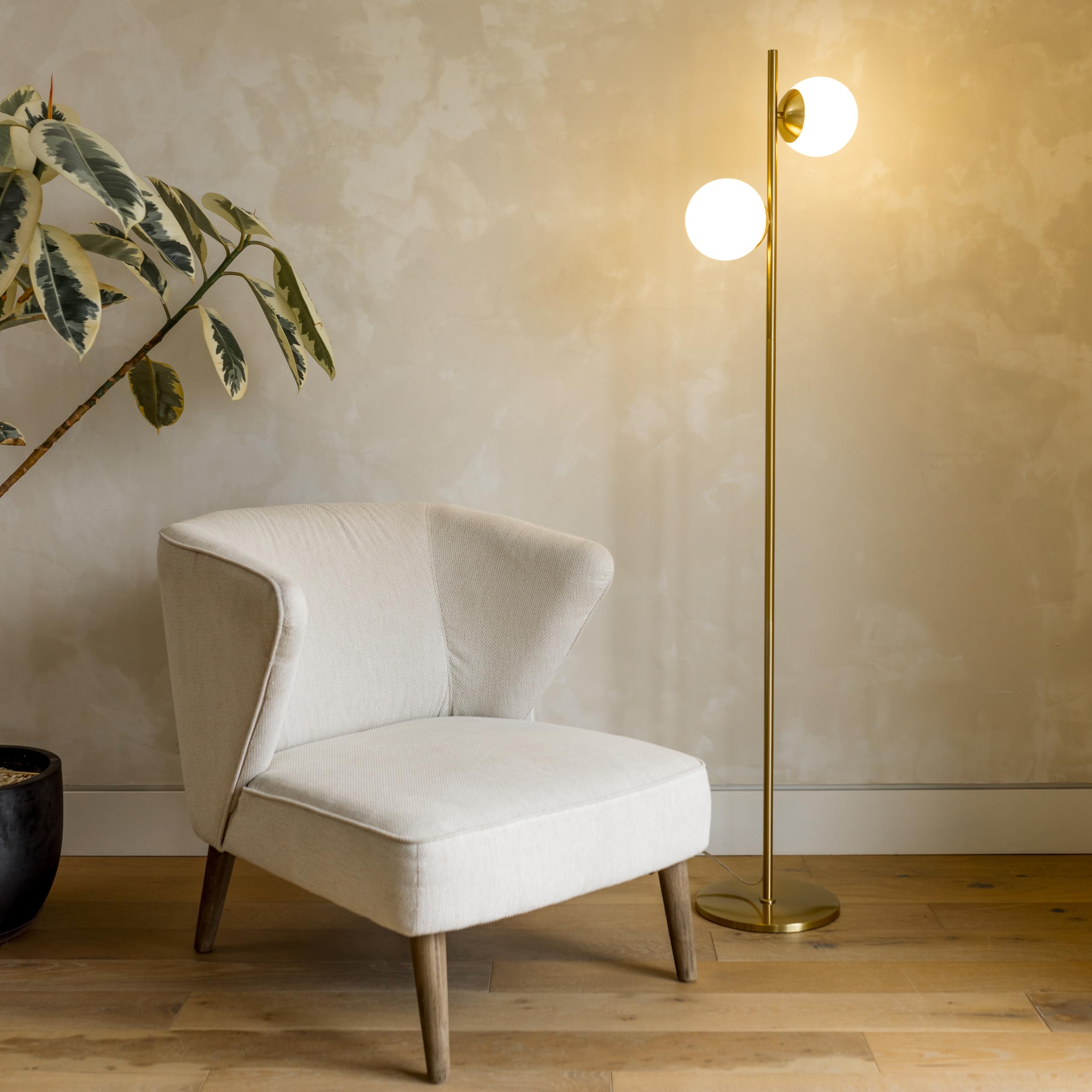 Brightech Sphere brass finish adds mid century elegance to decor