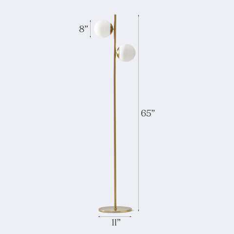 Brightech Sphere floor lamp foot pedal switch for easy operation