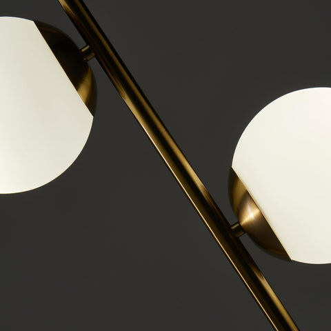 Brightech Sphere floor lamp complements living room setup with stylish lighting