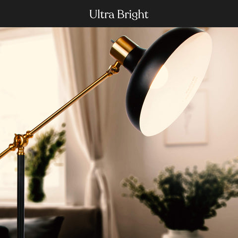 Brightech Wyatt complements living room decor with a retro-industrial look.