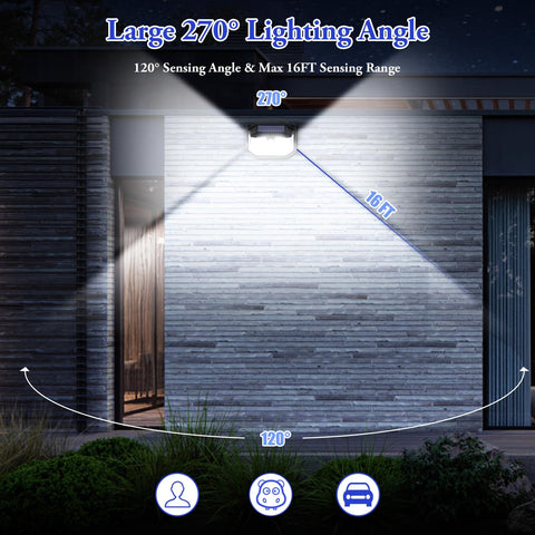 Brightever 270-degree reflector design increases coverage across patios.