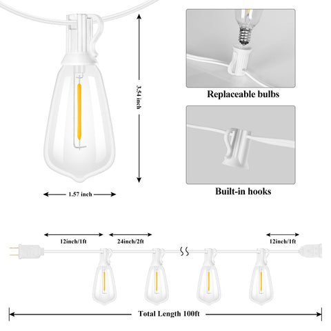 Brightever 2700K dimmable Edison glow provides soft, adjustable ambiance.