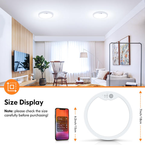 Brightever ceiling light demonstrates 3 color temperatures for task areas.