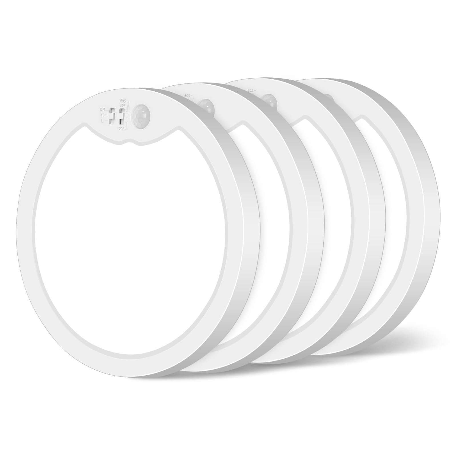 Brightever 7-inch motion-sensor ceiling light in closet with hands-free illumination.