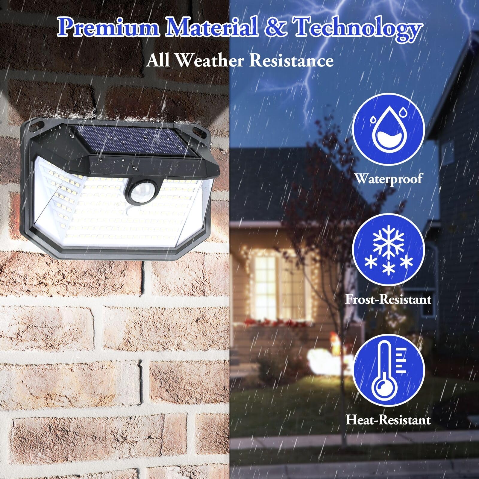 Brightever waterproof ABS+PC housing withstands weather