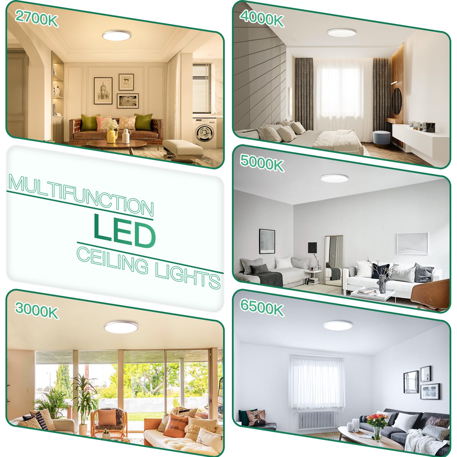 Brightever 7inch flush mount light easy installation with included hardware