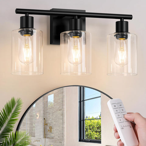 Brightever battery-operated wall sconce with three lights for versatile ambient lighting.