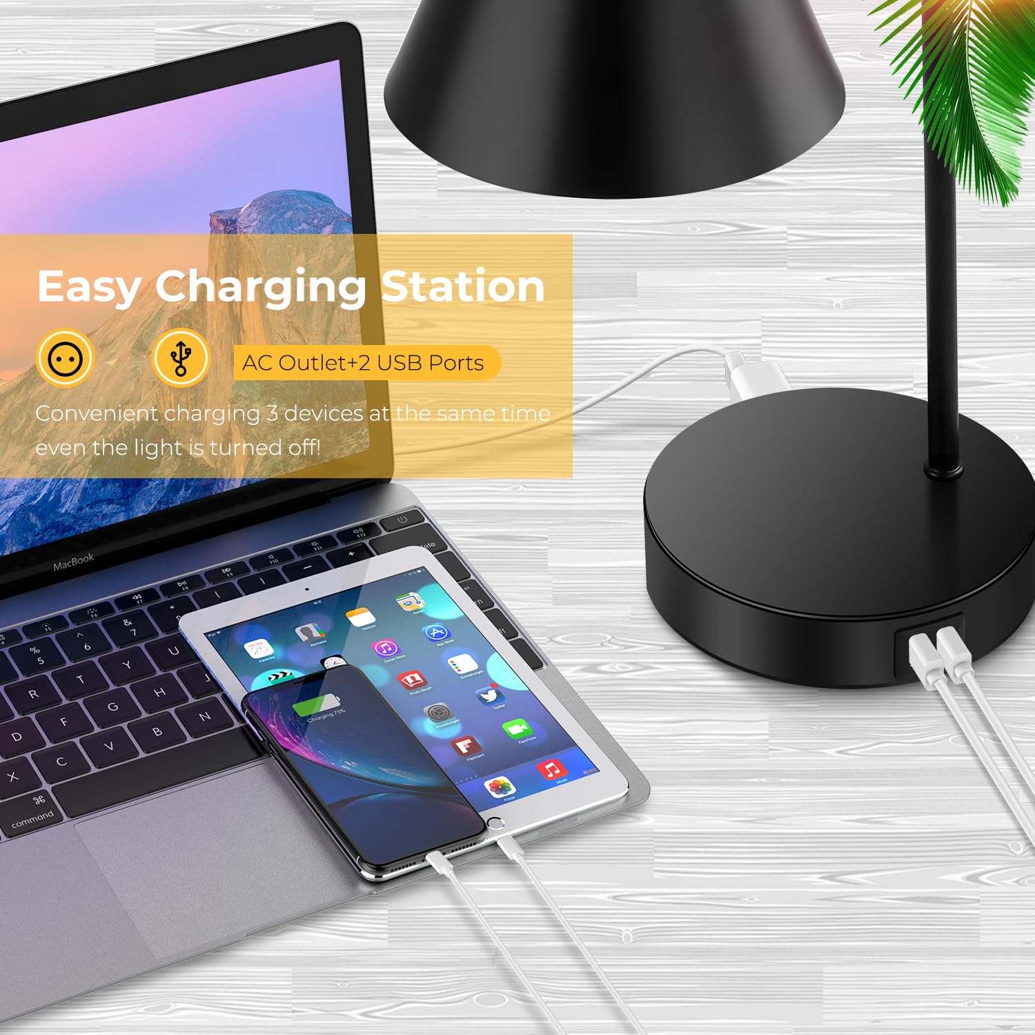 Brightever black metal table lamp with durable design for living spaces.