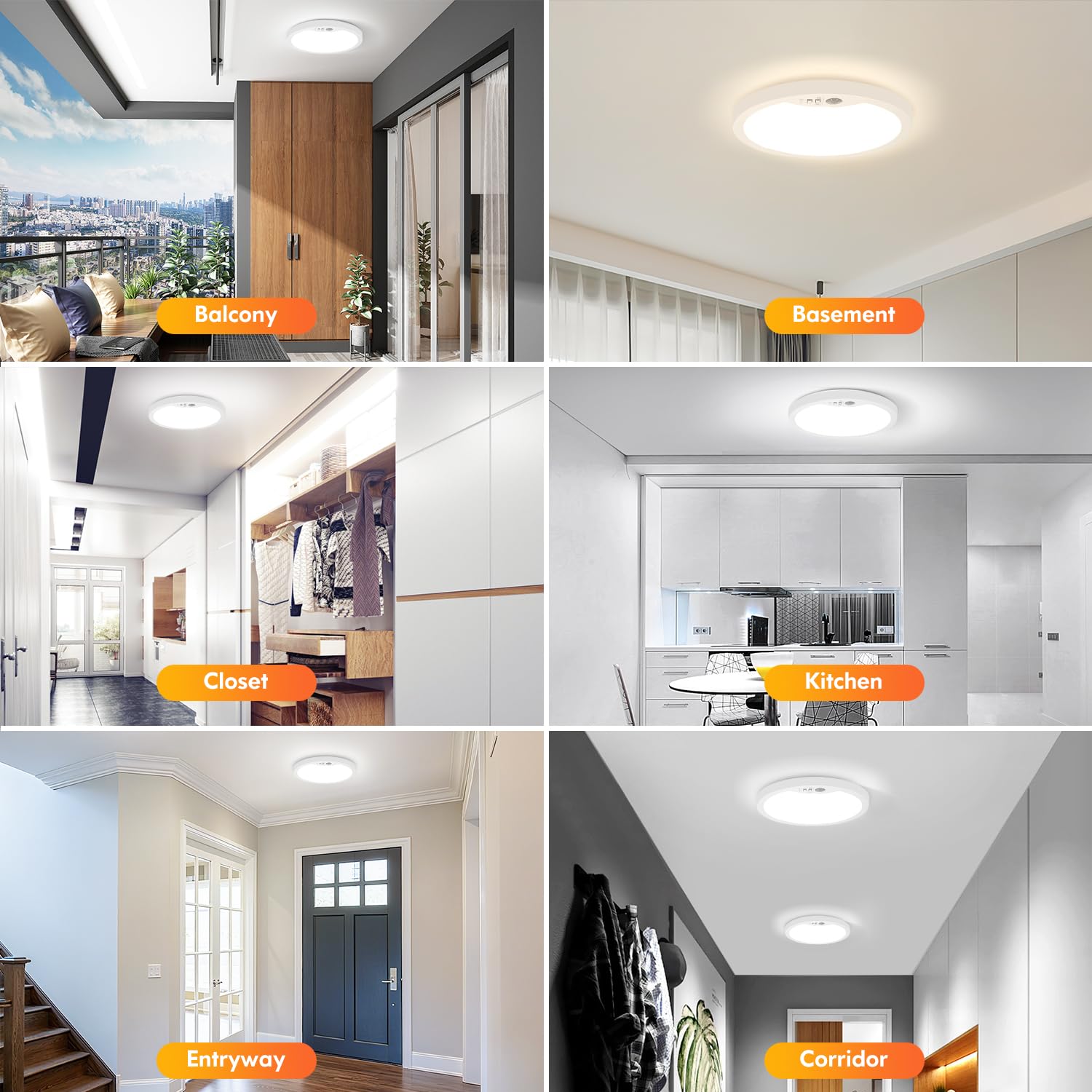 Brightever closet-light set ready for laundry room chores with motion-activated convenience.