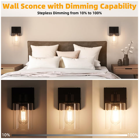 Brightever detachable sconce with charging indicator for easy upkeep