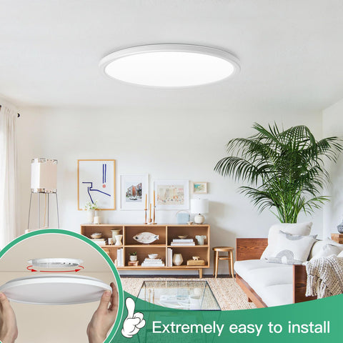 Brightever dimmable ceiling light compatible with most dimmers for adjustable brightness.