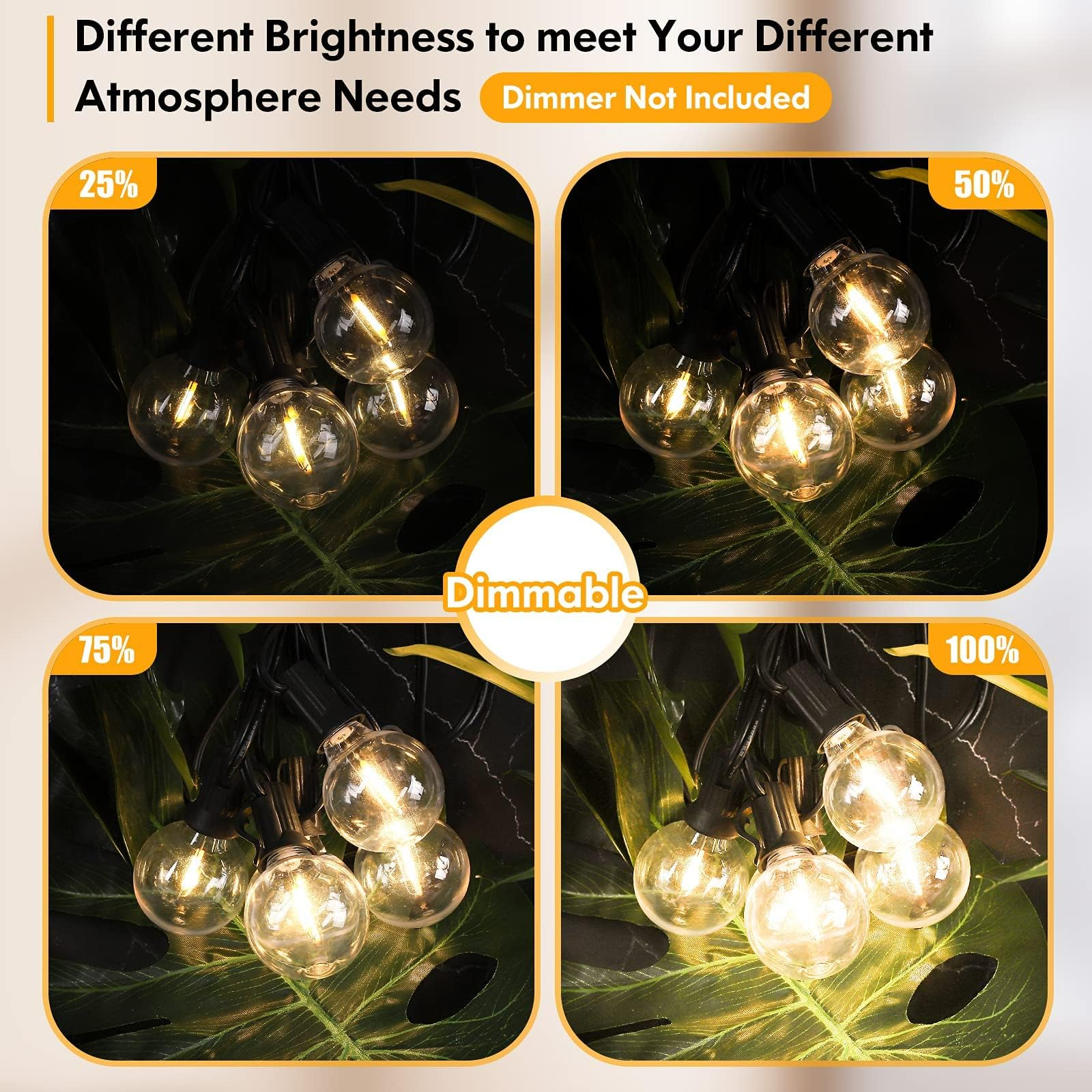 Brightever dimmable G40 LED globes for customizable ambiance