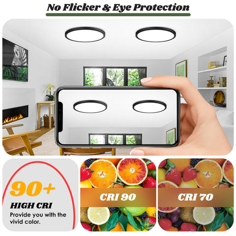 Brightever dimmable LED ceiling light with smooth brightness adjustment.