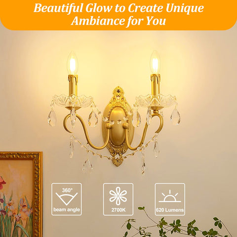 Brightever E12 filament clear bulb adds vintage charm to fixtures