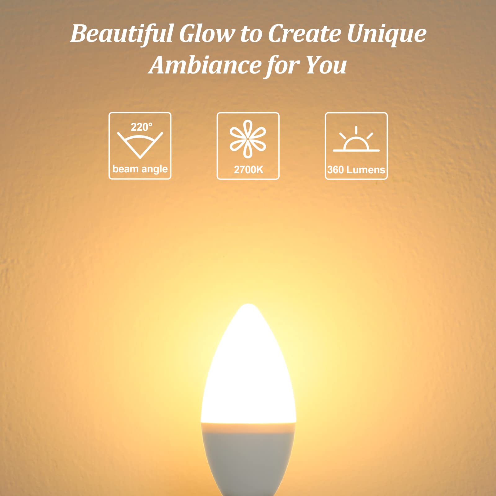 Ceiling fan lighting with Brightever E12 bulbs for bright ambiance